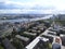 View over the roofs of the city Hamburg.