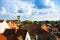 A view over the roofs of Szentendre, a little touristic town near Budapest