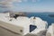 View over Santorini coastline