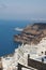 View over Santorini coastline