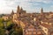 View over the small historic city of Segovia