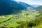 View over Stubaital valley in Tirol, Austria