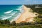 View over Sunshine Beach in Noosa, Australia.