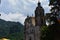 View over TepoztlÃ¡n Village from Tepozteco Pyramid in Morelos Mexico