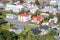 View over town of Saudarkrokur in North Iceland