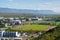 View over town of Saudarkrokur in North Iceland