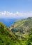 View over unique fields and terraces in Madeira