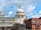 View over Upper Thames street and St. Paul`s Cathedral, London, Great Britain