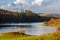 A view over Woodhall loch, on a sunny winters day, near Mossdale , Scotland