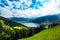 View over Zeller See lake. Zell Am See, Austria, Europe.