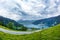 View over Zeller See lake. Zell Am See, Austria, Europe.