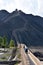 View of the Overhanging Great Wall at Jiayuguan, China
