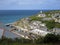 View Overlooking Portreath Harbour and Village, Cornwall.