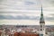 View overlooking the town of Munich with St. Peter\'s Church in the foreground.