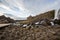 View of Oxararfoss Waterfall in Thingvellir National Park rift valley, Iceland