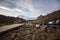 View of Oxararfoss Waterfall in Thingvellir National Park rift valley, Iceland