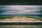 View of Pacific Ocean through abandoned military battery