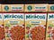 View on packets miracoli spaghetti noodles in shelf of german supermarket