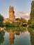 View of padova padua city in north italy, la specola