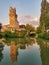 View of padova padua city in north italy, la specola