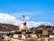 View of pagoda and blue sky in Song Zan Lin monastery, Shangri-La Yunnan, China