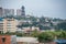 View of pagoda and buildings in the Zigong city