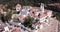 View of Palace of Sintra overlooking Manueline wing, medieval royal residence in Portugal