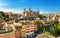 View from Palatine hill to Palazzo Senatorio - Rome