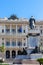 View of Palazzo di Giustizia. Palace of Justice in Rome, and monumento statua Camillo Benso Conte di Cavour