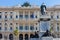 View of Palazzo di Giustizia. Palace of Justice in Rome, and monumento statua Camillo Benso Conte di Cavour