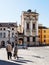 View of palazzo porto in Vicenza in spring