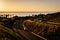 View of Palos Verdes Drive at sunset, in Rancho Palos Verdes