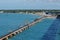 View of Pamban bridge in Rameshwaram. First indian bridge, which connects Pamban island and mainland India.