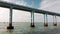 View of Pamban bridge in Rameshwaram. First indian bridge, which connects Pamban island and mainland India.