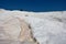 View of Pammukale near modern city Denizli, Turkey