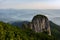 View on Panaghia Rock from top of Toaka Peak. Ceahlau National Park, Romania