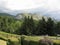 View of the Pania di Corfino mountain from the Orecchiella Nature Park in summer . Tuscany, Lucca, Italy