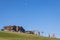 View of the Panorama chair lift station near Fie allo Sciliar, South Tyrol, Italy