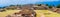 View on Panorama Of Sacred Site Monte Alban In Mexico