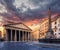 View of Pantheon in the morning. Rome. Italy.