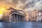 View of Pantheon in the morning. Rome. Italy.