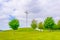 View of the papal cross in the Phoenix park in Dublin, Ireland