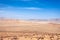 View of the Paracas Desert, Peru, blue sky, no people.