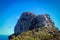 View of paragliding over Cape Town from Lion`s Head