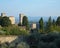 View from the Parco della Rocca in San Gimignano, Italy, of some of the cityâ€™s towers