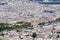 View of Paris including the Louvre, the George Pompidou museum and the Musee D& x27;Orsay