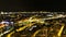 A view of Paris by nigth on the top of the effel tower