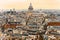 View of Paris with the Pantheon, France.