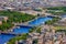 View of Paris, Pont Alexandre III and Place de la