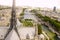 View of Paris from the top of Notre Dame Cathedral